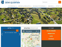 Tablet Screenshot of demi-quartier.fr